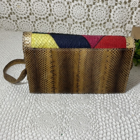 Vintage reptile skin purse clutch - Picture 4 of 9